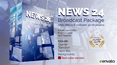 News broadcast templates and packages mean you don't need to worry about designing the visual effects for your content. Videohive News 24 Broadcast Package 19152519 - After ...