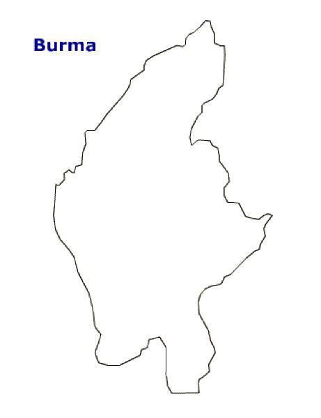 5 smallest among the states sharing border with pakistan. Burma map. Terrain, area and outline maps of Burma ...