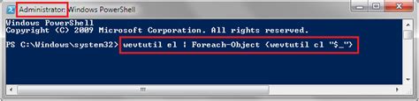 C#'s foreach cannot change elements it loops over. How do I Clear All Windows Event Viewer Logs using cmd ...