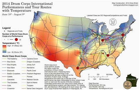 Cartography by Drew: 2014 Drum Corps International