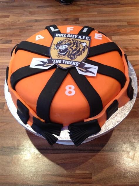 Cakes normally contain a combination of flour, sugar, eggs, and butter or oil, with some varieties also requiring liquid and leavening creative and beautiful cake designs. Hull city cake | City cake, Football cake, Cake designs