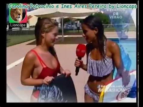 Por cá, uma mulher, no meio artístico, com essa atitude pode ser classificada como tonta ou até acusada de ter. Carolina Patrocinio e Ines Aires Pereira em bikini na ...