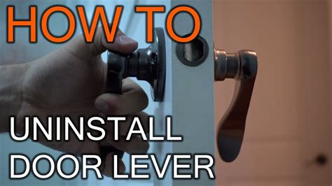 Often, a malfunctioning latch assembly or lock mechanism causes the problem. How to Uninstall Door Lever - YouTube