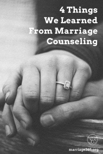 My advice to you is to get married. 4 Things We Learned From Marriage Counseling | Marriage ...
