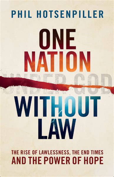 The question asked at the close of the previous article was: One Nation without Law: The Rise of Lawlessness, the End ...