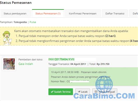 Setibanya barang diterima pembeli ternyata adanya kerusakan atau cacat. Cara Konfirmasi Barang Diterima Di Tokopedia