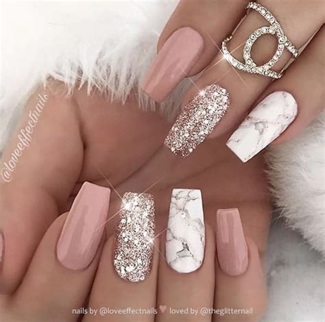 Home » nail ideas » 40 magnificent cute sparkly nail designs. 42 Fashionable Pink And White Nails Designs Ideas You Wish ...