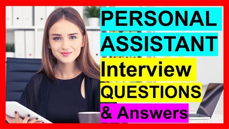 If you can't afford to hire a personal helper right. PA (Personal Assistant) Interview Questions and Answers ...