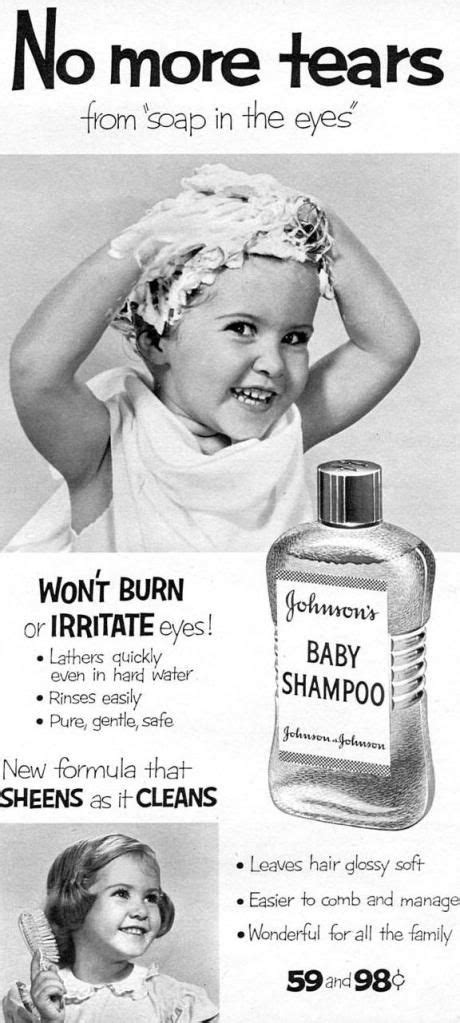 Our johnson's® baby shampoo is our mildest formula and is specially designed to gently cleanse baby's fine hair and delicate scalp. 380 Best images about Vintage Ads/Commercials on Pinterest ...