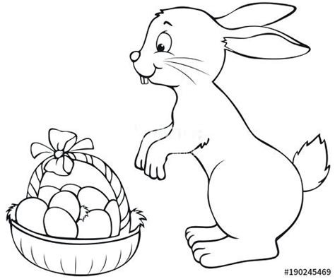 Free printable easter coloring pages. Easter Bunny With Basket Coloring Pages at GetDrawings | Free download