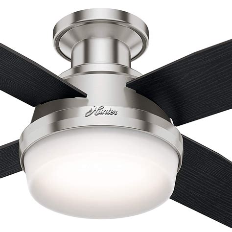 Shop low profile ceiling fans at lumens.com. Hunter Fan 44" Contemporary Low Profile Ceiling Fan in ...