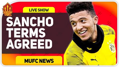 The jadon sancho transfer saga looks to be over with borussia dortmund confirming the player will join manchester united after a statement was sent to the if the transfer is realised, manchester united will pay bvb a fixed transfer fee of eur 85.0 million. Sancho Agrees Terms? Man Utd Transfer News - YouTube