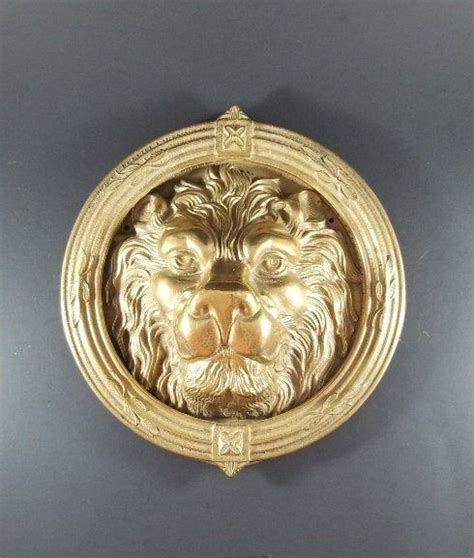 This is sculptural pieces that offer a level detail and beauty that was previously only in available in art galleries. Pin on Antique English Lion Door Knocker Large