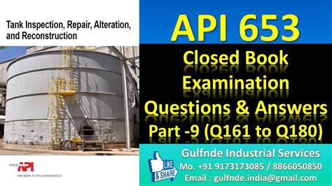 Tank inspection, repair, alteration, and reconstruction, 2nd edition, includes addendum 1 (2010), addendum 2 (2012). API 653 - Part 9 in 2020 | This or that questions, Books ...