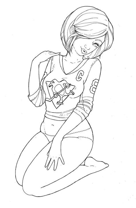 Printable pin up coloring pages for adults. Pin on Coloring books