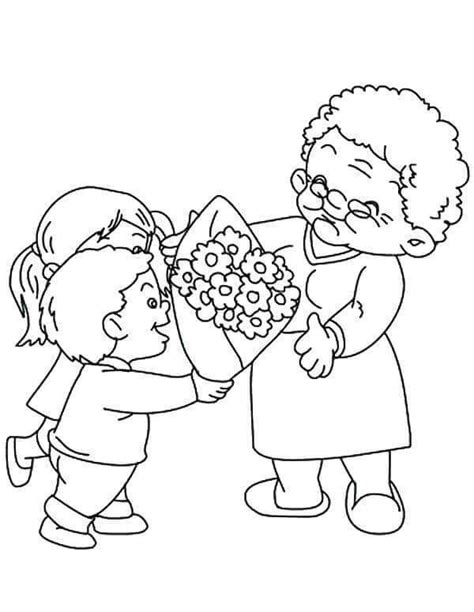 I love you coloring page. Printable Grandparent's Day Coloring Pages - Free Coloring ...