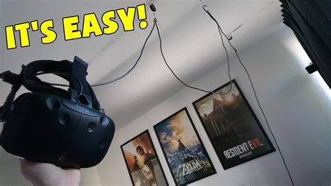 The loop for ceiling cable management is a great, inexpensive, reusable, and efficient way of hanging cable or dressing cable. QUICK GUIDE TO VR CABLE MANAGEMENT - CEILING MOUNT ...