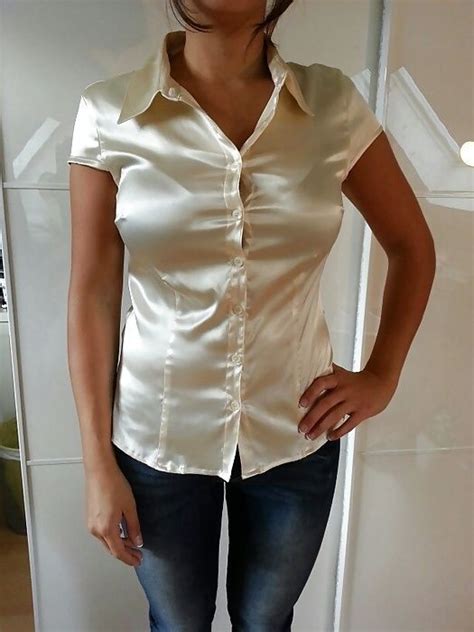 1 year ago 16:44 txxx satin. 74 besten white satin shirts Bilder auf Pinterest | Blusen ...