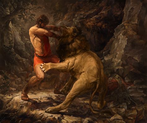 ArtStation - Hercules fight with the Nemean Lion., Yaroslav Radetskyi