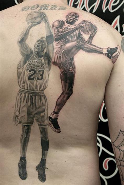 Chicago bulls tattoo chicago bulls outfit chicago bulls basketball basketball players pro basketball nba players bulls wallpaper outdoor logos bull tattoos. This Is The Best Michael Jordan + Dennis Rodman Back Tattoo You'll See All Day - SB Nation Chicago