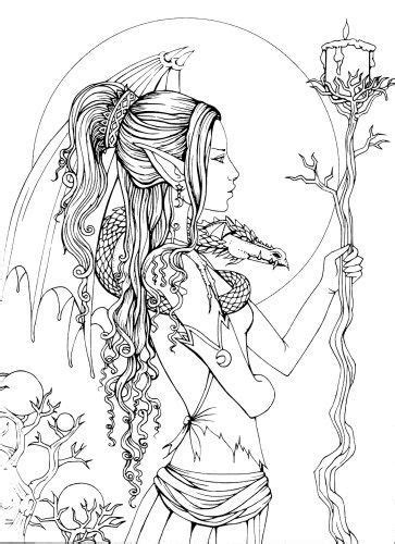 Coloring is great for developing fine motor skills, it relieves stress, and improves focus. adult fantasy coloring pages - Yahoo Image Search Results ...