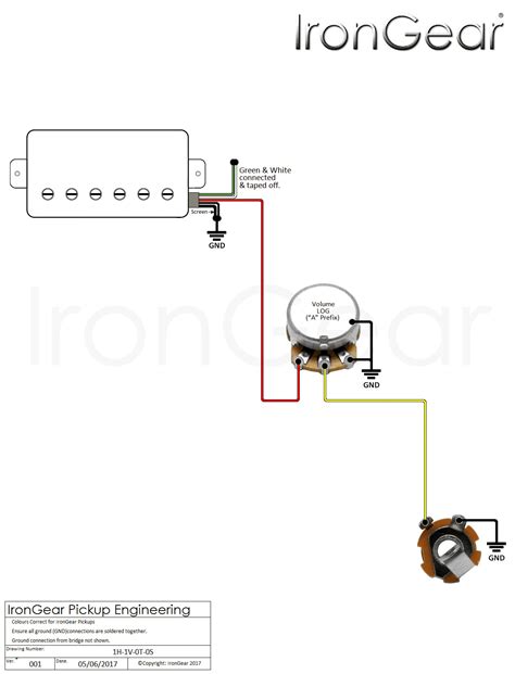 Hopefully the post content article guitar wiring diagrams 1. 2 Humbucker 1 Volume 1 tone Best Of | Wiring Diagram Image