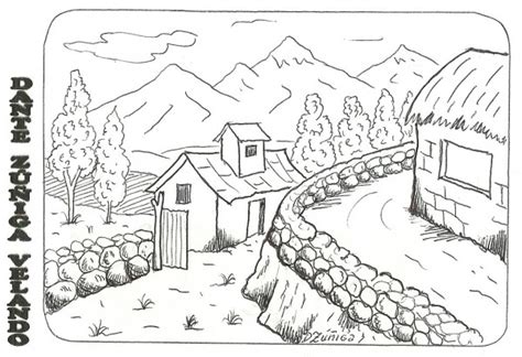 Bonitos paisajes para imprimir y colorear | Colorear imágenes