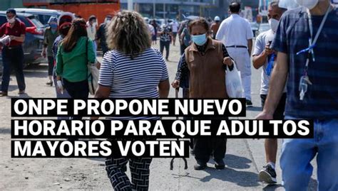 El jefe de la oficina nacional de procesos. Elecciones 2021: ONPE recomendará a adultos mayores votar ...