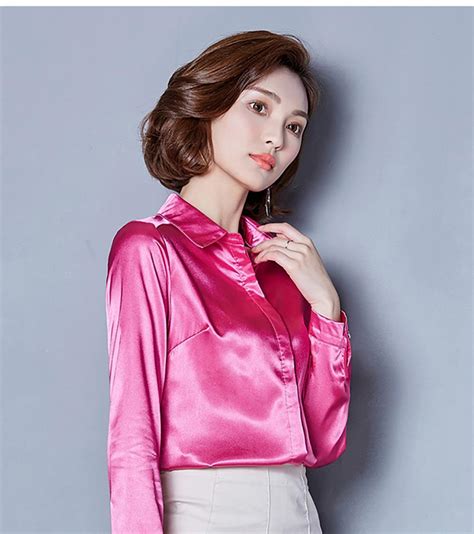 2020 popular 1 trends in women's clothing, novelty & special use, apparel accessories with ladies white satin blouse and 1. 2019 Women Silk Satin Blouse Button Long Sleeve White Blue ...