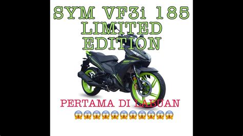 Sym vf3i 185 special edition price tag in the malaysia reads rm 8,289 and is available in 3 colour options blue, red and black. SYM VF3i 185 Limited Edition Pertama di Labuan😱😱😱😱 - YouTube