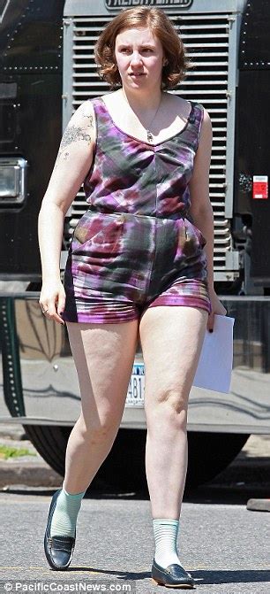 Rather, it's her writing—which is full of surprises where you least expect them. Lena Dunham looks frumpy in denim shorts on set of Girls ...
