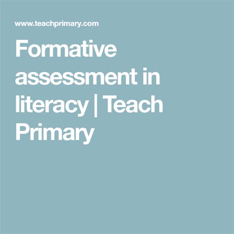 Hack are getting to be a part of the simplest flipped classroom. Formative assessment in literacy | Teach Primary | Formative assessment, Teaching literacy ...