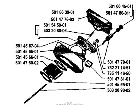 Fig # 502 1 induction pipe. Husqvarna 44 (1983-03) Parts Diagram for Air Filter/Carburetor