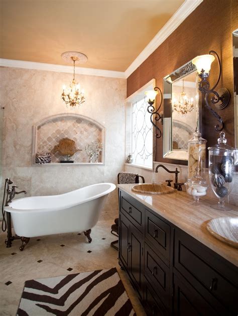 Maybe it's the fluted freestanding tub. Get ideas for transforming your bathroom into a royal ...