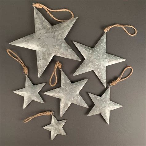 See more ideas about star decorations, christmas crafts, christmas decorations. Silver Star Hanging Christmas Decoration By Nest ...