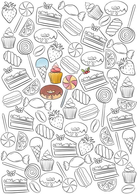 We have coloring pages for adults that are becoming popular day after day. Adult coloring page bakery coloring page sweets coloring ...