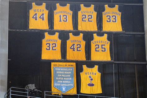 No matter how great his career is, it's impossible to say he would deserve to. Legends on the wall : lakers
