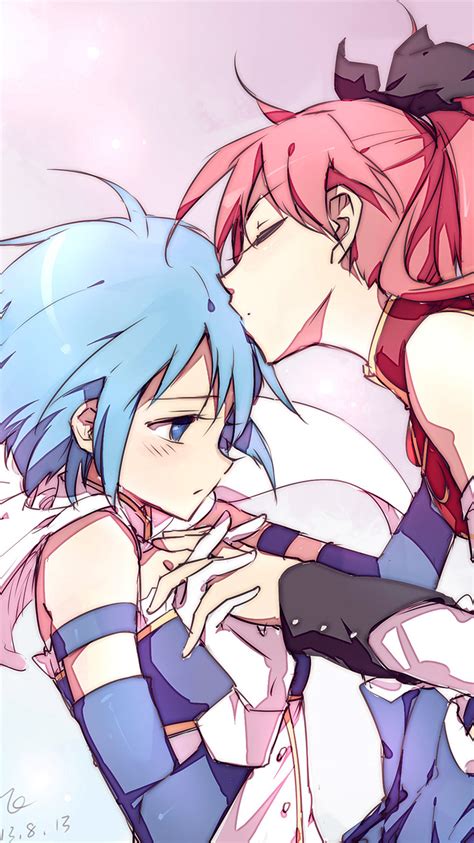 This is daughter swap at its best, two hot girls making out while the dads schoolin them with that dick. ar27-anime-girl-kiss-cute-art-drawing-wallpaper