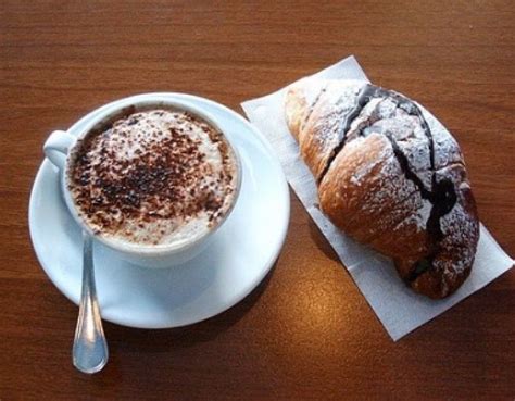 Or you may need to ask (or point to). Cornetto + Cappuccino. Maybe the best Italian breakfast ...