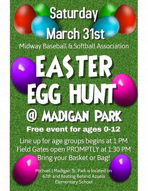 Eggs and candy of some form are hidden are supposedly provided by the easter bunny. Annual Easter Egg Hunt!, Chicago IL - Mar 31, 2018 - 1:00 PM