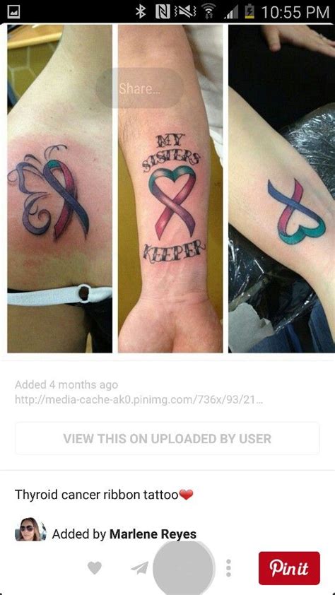 It symbolizes a number of cancers, including the testicular cancer, pancreatic cancer, and thyroid cancer. Pin on Tattoo Ideas