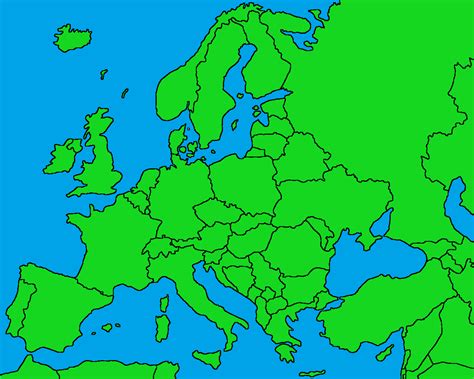 Online maps also provide a great visual aid for teaching. Blank Map of Europe for Mappers... : MapPorn