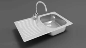 White undermount kitchen sink 60 /40 vs 50 /50 factory. Sinks | 3D Warehouse