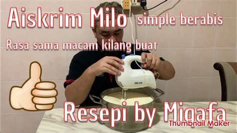 Blend kesemua bahan sampai likat. Cara Buat Aiskrim Milo | Mudah dan Senang - YouTube