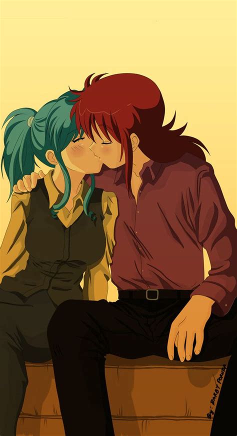 In yu yu hakusho movie kurama kiss botan to healing her before botan was killed by toguro brothers. Kurama x Botan Kiss (Not sure if I like the pairing, but I ...