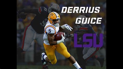 Derrius guice begins the show on the 1st of 4 consecutive impressive 4th quarter carries. derrius Guice LSU highlights - YouTube