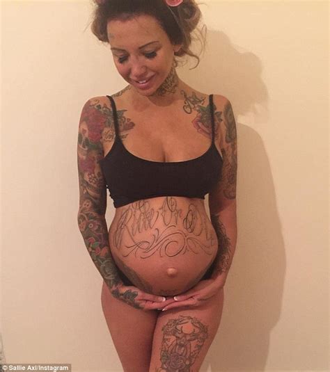 A tattoo is a skin wound, and between 0.5 and 6 percent of people who get a tattoo get an. Pregnant Sallie Axl shows off tattooed baby bump as she ...