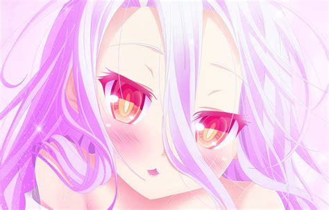 All pictures in full hd specially for desktop pc, android or iphone. Wallpaper Smile, Hair, I love it, Shiro, No Game No Life images for desktop, section сёдзё ...