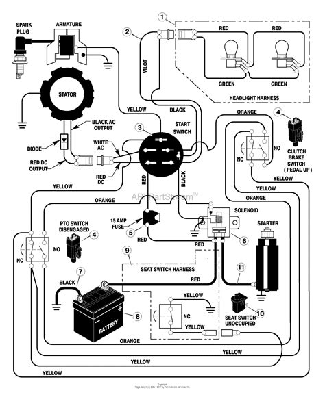 The red wire is attached to one, and right next to that post, a wire is leading off to the starter. Lawn Mower Solenoid Wiring Diagram | Wiring Diagram Database