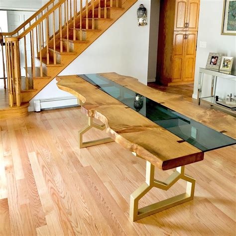 We chatted about it and i offered to attempt to refinish the top for her. Hack & Restore created this masterpiece from a live edge coffee table | Live edge coffee table ...